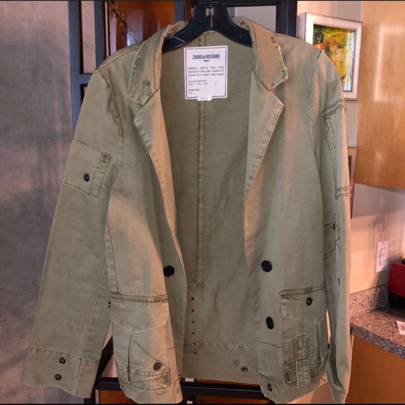 Zadig & Voltaire  Vladimir Military Jacket-NWT - Picture 6 of 16